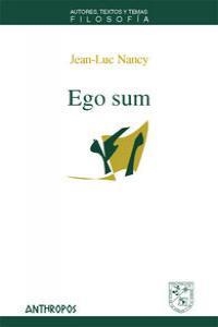 EGO SUM | 9788476588468 | NANCY, JEAN-LUC