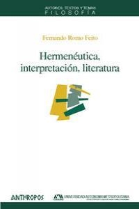 HERMENEUTICA INTERPRETACION LITERATURA | 9788476588390 | ROMO FEITO, FERNANDO