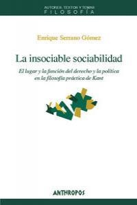 INSOCIABLE SOCIABILIDAD, LA | 9788476587058 | SERRANO GOMEZ, ENRIQUE