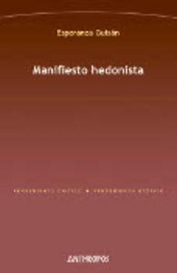 MANIFIESTO HEDONISTA | 9788415260042 | GUISAN, ESPERANZA