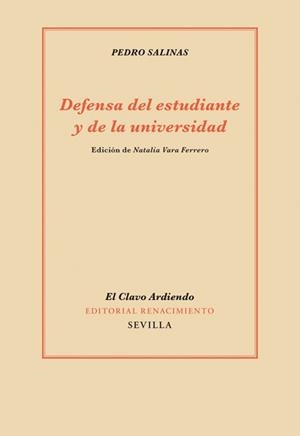 DEFENSA DEL ESTUDIANTE Y DE LA UNIVERSIDAD | 9788484726463 | SALINAS, PEDRO
