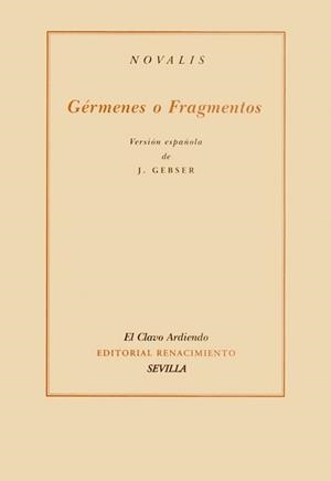 GERMENES O FRAGMENTOS | 9788484721628 | NOVALIS