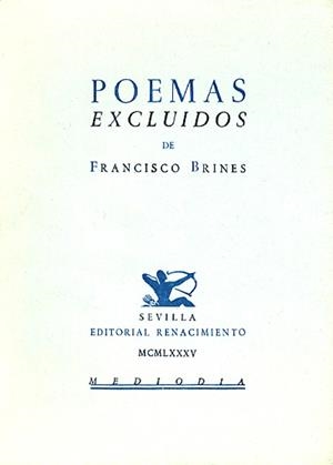 POEMAS EXCLUIDOS | 9788486307028 | BRINES, FRANCISCO