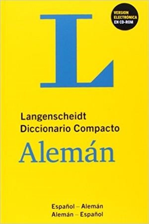 LANGENSCHEIDT DICCIONARIO COMPACTO ALEMÁN: ESPANOL - ALEMAN / ALEMAN - ESPANOL | 9783468960567