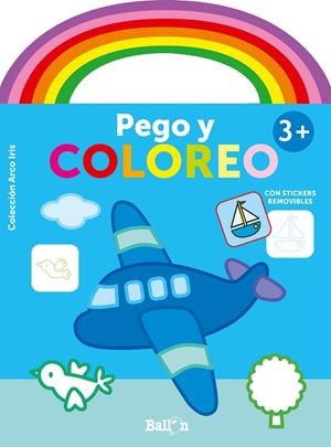 ARCO IRIS - PEGO Y COLOREO +3 AVIÓN | 9789403214467 | BALLON