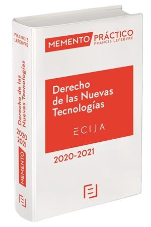 MEMENTO PRÁCTICO. DERECHO DE LAS NUEVAS TECNOLOGÍAS 2020-2021 | 9788417985257 | LEFEBVRE-EL DERECHO