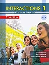 INTERACTIONS 1 - A1.1 - LIVRE + CD - 2º EDITIÓN | 9782090386974 | CRÉPIEUX, GAEL