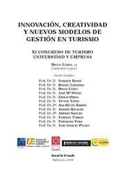 XI CONGRESO INTERNACIONAL DE TURISMO UNIVERSIDAD EMPRESA | 9788498762112 | LÓPEZ, DIEGO