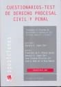CUESTIONARIOS TEST DE DERECHO PROCESAL CIVIL Y PENAL | 9788484568582 | GONZALO LÓPEZ EBRI/FRANCISCO DE PAULA BLASCO GASCÓ/JOSÉ VICENTE MIRALLES GIL/JOSÉ A. NUÑO DE LA ROSA