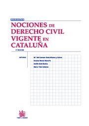 NOCIONES DE DERECHO CIVIL VIGENTE EN CATALUÑA | 9788498763072 | Mª DEL CARMEN GETE-ALONSO Y CALERA/SUSANA NAVAS NAVARRO/JUDITH SOLÉ RESINA/MARÍA YSÀS SOLANES