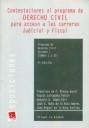 CONTESTACIONES AL PROGRAMA DE DERECHO CIVIL VOLUMEN I PARA ACCESO A LAS CARRERAS JUDICIAL Y FISCAL | 9788484567240 | FRANCISCO DE PAULA BLASCO GASCÓ/FAUSTO CARTAGENA PASTOR/GONZALO LÓPEZ EBRI/JOSÉ A. NUÑO DE LA ROSA A