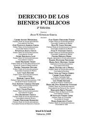 DERECHO DE LOS BIENES PÚBLICOS | 9788498761467 | JULIO GONZÁLEZ GARCÍA/CARMEN AGOUÉS MENDIZÁBAL/JOSÉ FRANCISCO ALIENZA GARCÍA/ESTANISLAO ARANA GARCIA