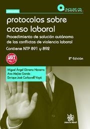 PROTOCOLOS SOBRE ACOSO LABORAL 2ª ED. 2011 | 9788490041543 | MIGUEL ÁNGEL GIMENO NAVARRO/ANA MEJÍAS GARCÍA/ENRIQUE JOSÉ CARBONELL VAYÁ