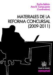MATERIALES DE LA REFORMA CONCURSAL (2009-2011) | 9788490045985 | EMILIO MIGUEL BELTRÁN SÁNCHEZ/ANA BELÉN CAMPUZANO LAGUILLO