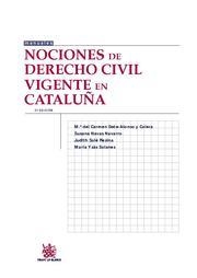 NOCIONES DE DERECHO CIVIL VIGENTE EN CATALUÑA | 9788490042014 | Mª DEL CARMEN GETE-ALONSO Y CALERA/SUSANA NAVAS NAVARRO/JUDITH SOLÉ RESINA/MARÍA YSÀS SOLANES
