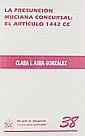 PRESUNCIÓN MUCIANA CONCURSAL, LA : EL ARTÍCULO 1442 C.C. | 9788484421542 | ASUA GONZÁLEZ, CLARA I.