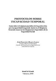 PROTOCOLOS SOBRE INCAPACIDAD TEMPORAL | 9788498764857 | BLASCO LAHOZ, JOSÉ FRANCISCO