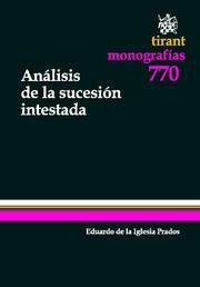 ANÁLISIS DE LA SUCESIÓN INTESTADA | 9788490045374 | DE LA IGLESIA PRADOS, EDUARDO