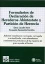 FORMULARIOS DE DECLARACIÓN DE HEREDEROS ABINTESTATO Y PARTICIÓN DE HERENCIA + CD-ROM | 9788484567929 | LACALLE SERER, ELENA / SANMARTÍN ESCRICHE, FERNANDO