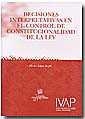 DECISIONES INTERPRETATIVAS EN EL CONTROL DE CONSTITUCIONALIDAD DE LA LEY | 9788486558963 | LÓPEZ BOFILL, HÉCTOR
