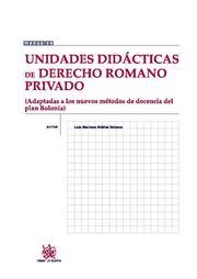 UNIDADES DIDÁCTICAS DE DERECHO ROMANO PRIVADO | 9788498768022 | ROBLES VELASCO, LUIS MARIANO