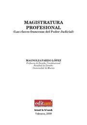 MAGISTRATURA PROFESIONAL | 9788498763065 | PARDO LÓPEZ, MAGNOLIA