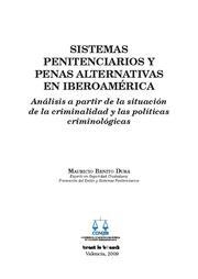 SISTEMAS PENITENCIARIOS Y PENAS ALTERNATIVAS EN IBEROAMÉRICA | 9788498764253 | BENITO DURÁ, MAURICIO
