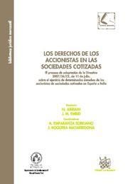 DERECHOS DE LOS ACCIONISTAS EN LAS SOCIEDADES COTIZADAS, LOS | 9788490041246 | N. ABRIANI/JOSÉ MIGUEL EMBID IRUJO/ALBERTO EMPARANZA SOBEJANO/JOSEFINA BOQUERA MATARREDONA