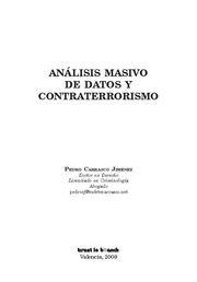 ANÁLISIS MASIVO DE DATOS Y CONTRATERRORISMO | 9788498765410 | CARRASCO JIMÉNEZ, PEDRO