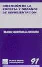 DIMENSIÓN DE LA EMPRESA Y ÓRGANOS DE REPRESENTACIÓN | 9788480029742 | QUINTANILLA NAVARRO, BEATRIA