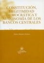 CONSTITUCIÓN, LEGITIMIDAD DEMOCRÁTICA Y AUTONOMÍA DE LOS BANCOS CENTRALES | 9788484562825 | MARTÍNEZ DALMAU, RUBÉN