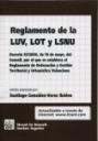 REGLAMENTO DE LA LUV, LOT Y LSNU | 9788484566359 | GONZÁLEZ VARAS IBÁÑEZ, SANTIAGO