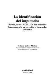 IDENTIFICACIÓN DEL IMPUTADO, LA | 9788498764963 | SOLETO MUÑOZ, HELENA