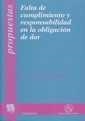 FALTA DE CUMPLIMIENTO Y RESPONSABILIDAD EN LA OBLIGACIÓN DE DAR | 9788484425274 | TAMAYO CARMONA, JUAN A.