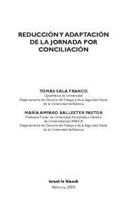 REDUCCIÓN Y ADAPTACIÓN DE LA JORNADA POR CONCILIACIÓN | 9788498765304 | SALA FRANCO, TOMÁS / BALLESTER PASTOR, MARÍA AMPARO