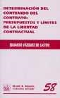 DETERMINACIÓN DEL CONTENIDO DEL CONTRATO : PRESUPUESTOS Y LÍMITES DE LA LIBERTAD CONTRACTUAL | 9788484426400 | VÁZQUEZ DE CASTRO, EDUARDO