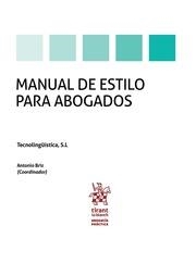 MANUAL DE ESTILO PARA ABOGADOS | 9788491906810 | BRIZ GÓMEZ, ANTONIO