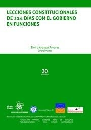LECCIONES CONSTITUCIONALES DE 314 DÍAS CON EL GOBIERNO EN FUNCIONES | 9788491690276 | ARANDA ALVAREZ, ELVIRO