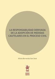 RESPONSABILIDAD DERIVADA DE LA ADOPCIÓN DE MEDIDAS CAUTELARES EN EL PROCESO CIVIL, LA | 9788491908289 | BERNARDO SAN JOSÉ, ALICIA