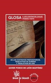 GLOSA A LOS CONTRATOS CIVILES PRIMERA PARTE | 9788490866283 | PONCE DE LEÓN MARTÍNEZ, JAVIER