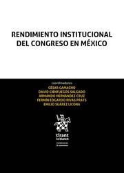 RENDIMIENTO INSTITUCIONAL DEL CONGRESO EN MÉXICO | 9788491901938 | CIENFUEGOS SALGADO, DAVID