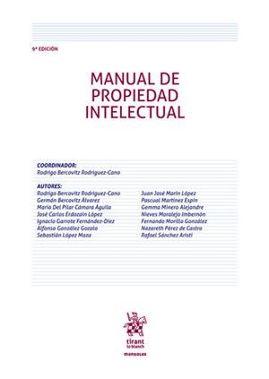MANUAL DE PROPIEDAD INTELECTUAL, 9 EDICIÓN | 9788413360188 | RODRÍGUEZ-CANO, RODRIGO BERCOVITZ