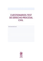 CUESTIONARIOS-TEST DE DERECHO PROCESAL CIVIL | 9788491437499 | DOMÉNECH GARRET, CRISTINA