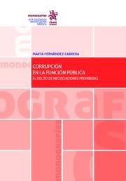 CORRUPCIÓN EN LA FUNCIÓN PÚBLICA | 9788491697756 | FERNÁNDEZ CABRERA, MARTA