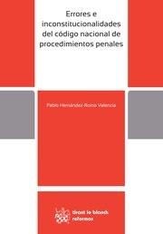 ERRORES E INCONSTITUCIONALIDADES DEL CÓDIGO NACIONAL DE PROCEDIMIENTOS PENALES | 9788490860878 | HERNÁNDEZ-ROMO VALENCIA, PABLO