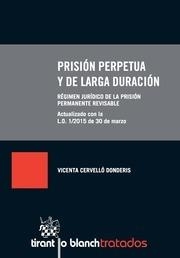 PRISIÓN PERPETUA Y DE LARGA DURACIÓN | 9788490869192 | CERVELLÓ DONDERIS, VICENTA