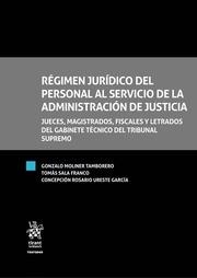 RÉGIMEN JURÍDICO DEL PERSONAL AL SERVICIO DE LA ADMINISTRACIÓN DE JUSTICIA | 9788491435440 | MOLINER TAMBORERO, GONZALO