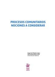 PROCESOS COMUNITARIOS. NOCIONES A CONSIDERAR | 9788491432364 | MÉNDEZ LÓPEZ, ANGEL JOEL / PÉREZ COSÍN, JOSÉ VICENTE