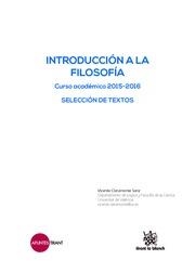 INTRODUCCIÓN A LA FILOSOFÍA | 9788491192824 | CLARAMONTE SANZ, VICENTE