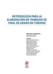 METODOLOGÍA PARA LA ELABORACIÓN DE TRABAJOS DE FINAL DE GRADO EN TURISMO | 9788491694311 | VELANDO CASANOVA, MÓNICA